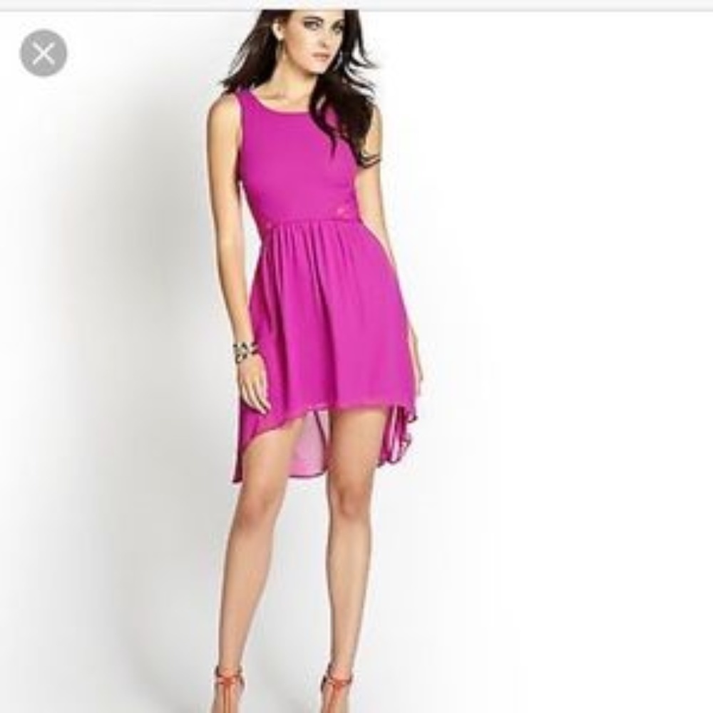 NEW GUESS Lace-Back High-Low Dress SZ XS